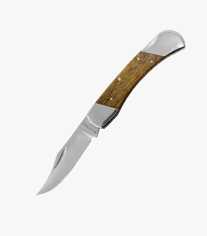 Zebra lock back folder can be laser engraved with a logo