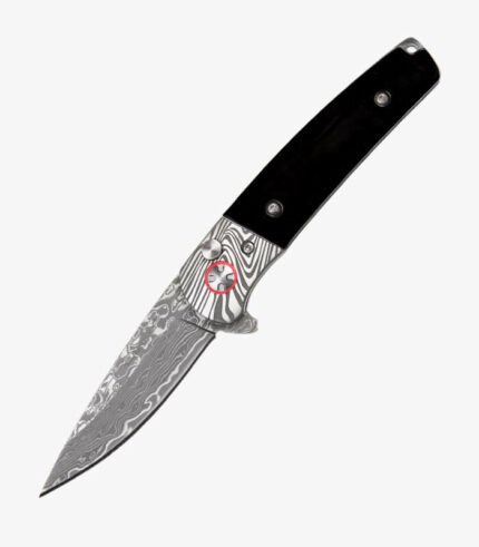 Damscus Buffalo Horn Folder