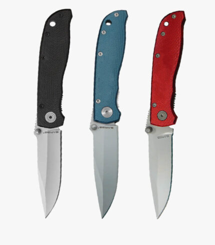 Black, Blue, Red Diamond folder knife