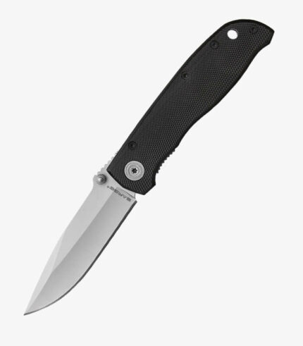 Black everyday carry diamond pattern knife can be logoed.