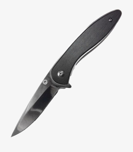 Black tactical knife