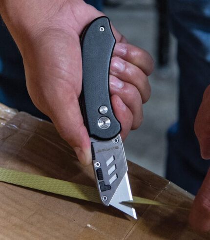 Black Utility Knife