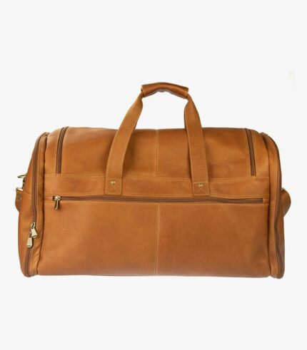 Medium leather duffle bag