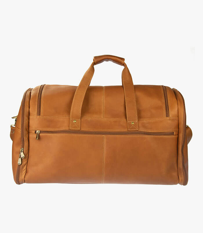 Medium leather duffle bag