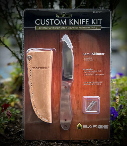 Make your own fixed blade knife with this kit. Perfect for Woodworkers,