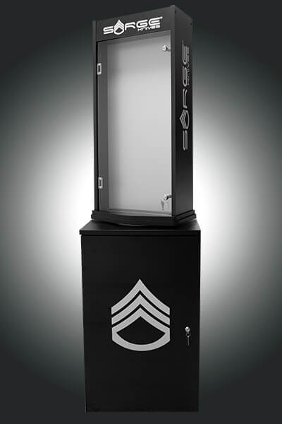Two-sided-floor-sarge-knife-display
