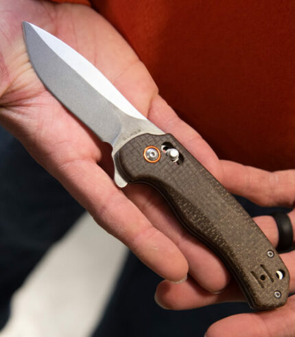 Linen Micarta Slide folder front